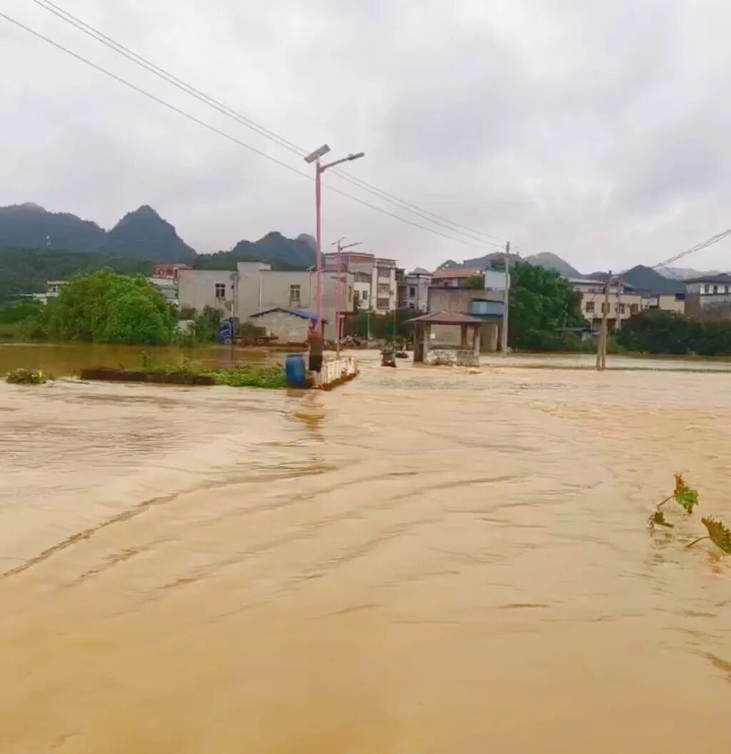 强降雨来袭！上林河流水位暴涨，注意防范！